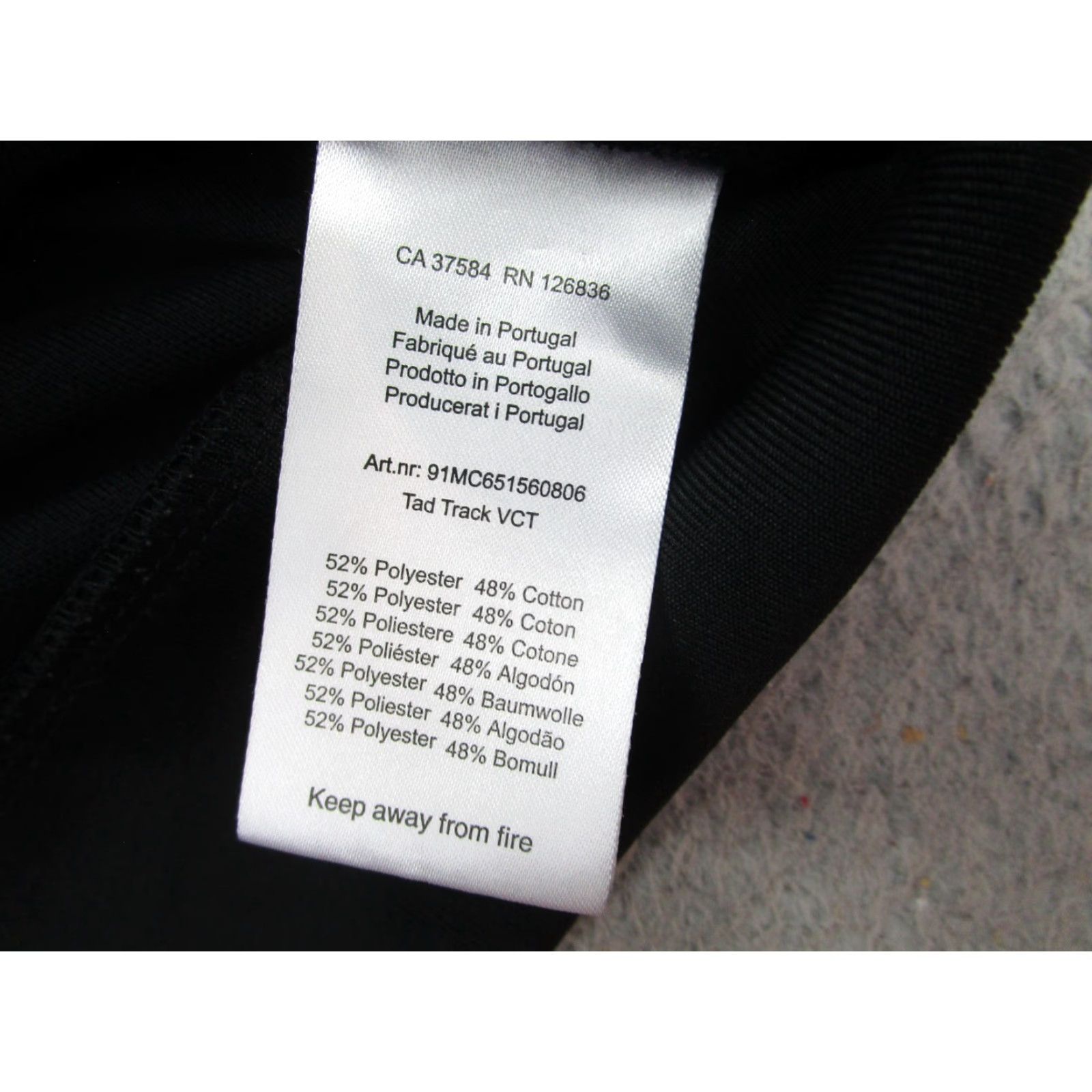 J.Lindeberg J.Lindeberg Track Jacket Mens Large Black White Full Zip Polyester Portugal Athletic Size US L / EU 52-54 / 3 - 6 Thumbnail