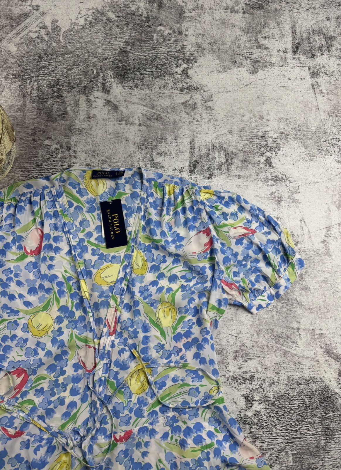 Polo Ralph Lauren NEW Polo Ralph Lauren 2023 Viscose Dress Shirt Blouse Top Size L / US 10 / IT 46 - 6 Thumbnail