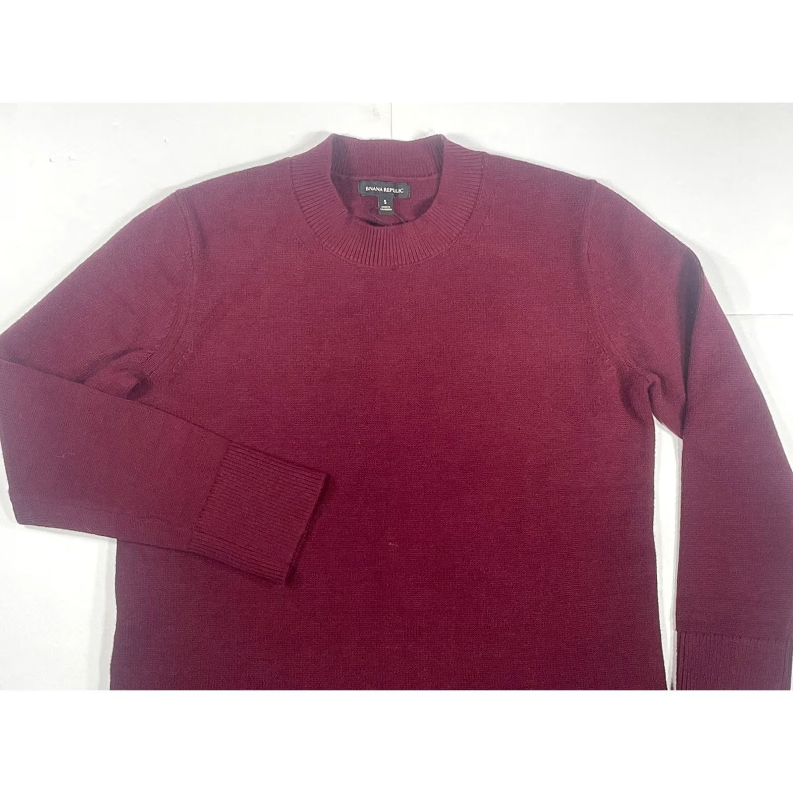 Banana Republic Banana Republic Sweater Womens S Red Knit Crew Neck Long Sleeve Pullover Women Size Size S / US 4 / IT 40 - 2 Thumbnail