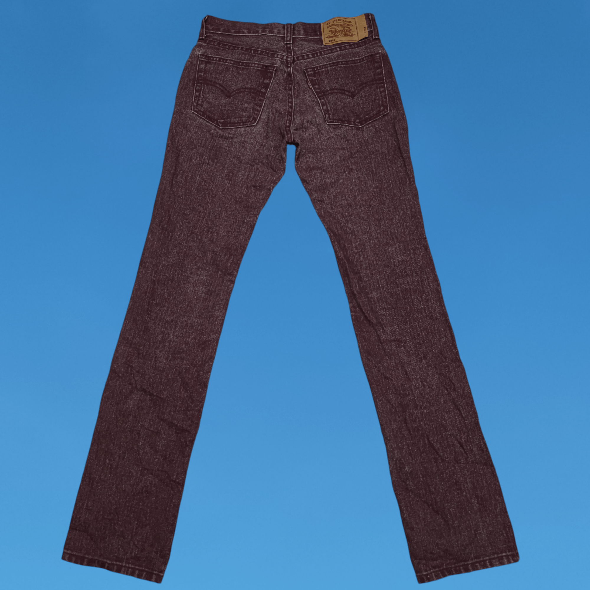 Levi's Vintage Levis 502 Red Wash Reguler Jeans Size 27" / US 4 / IT 40 - 2 Thumbnail