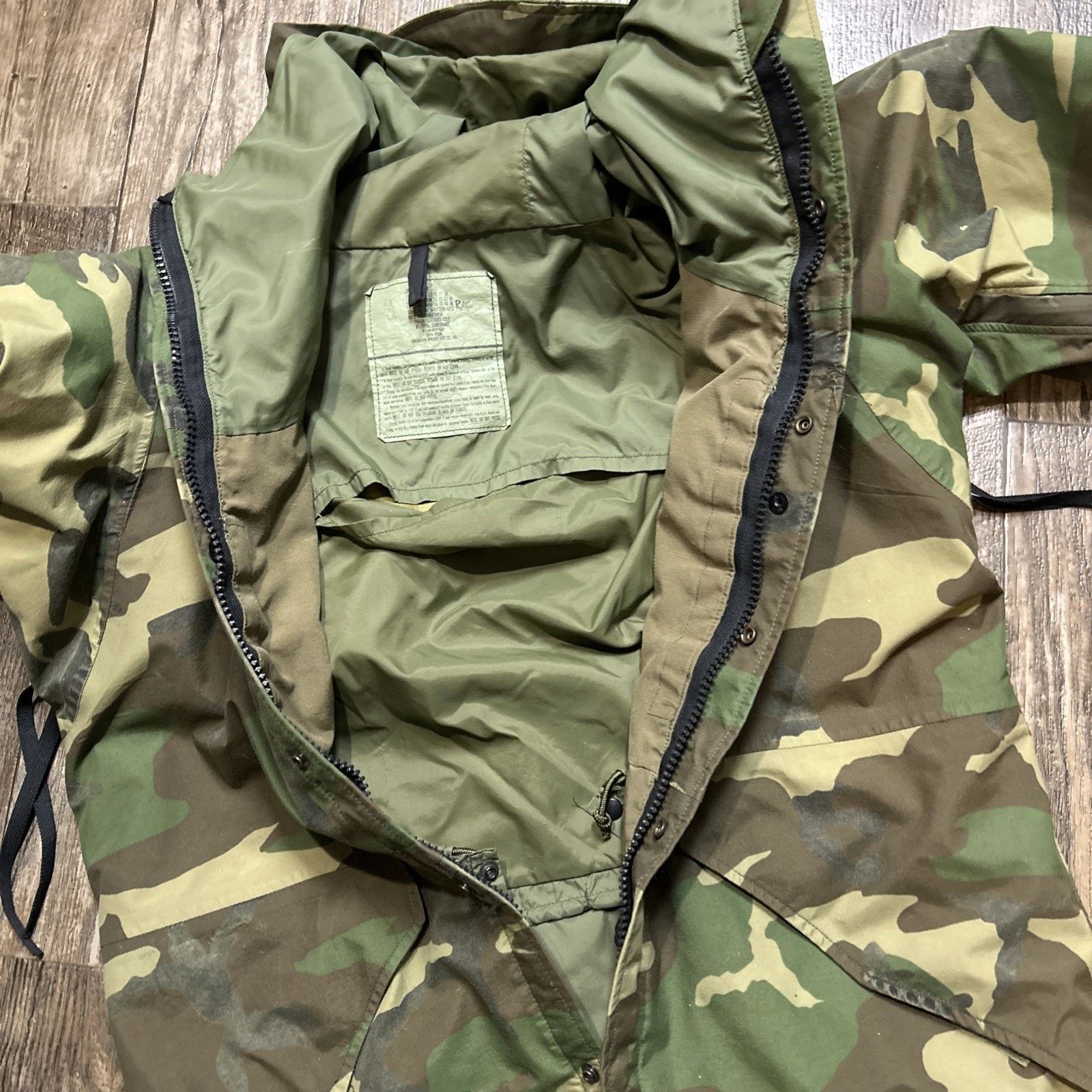 Other Vtg Military Parka Regular Green Camo Parka Extended Cold Size US S / EU 44-46 / 1 - 5 Thumbnail