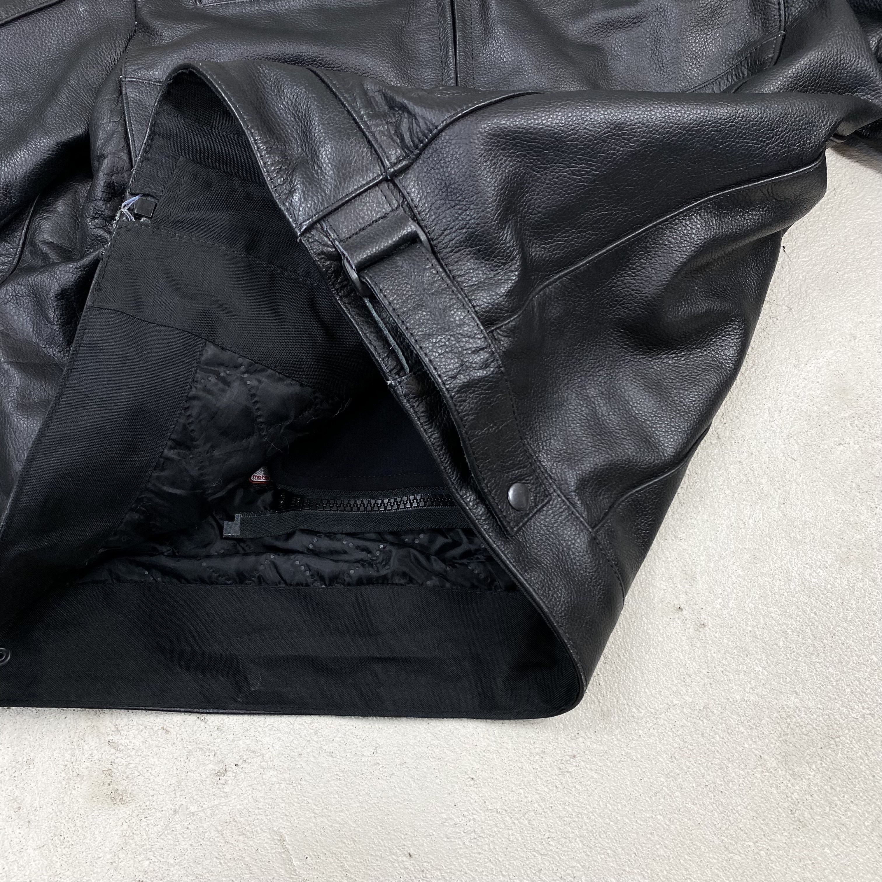 Genuine Leather racing leather Jacket moto real biker Y2K Size US XXL / EU 58 / 5 - 8 Thumbnail