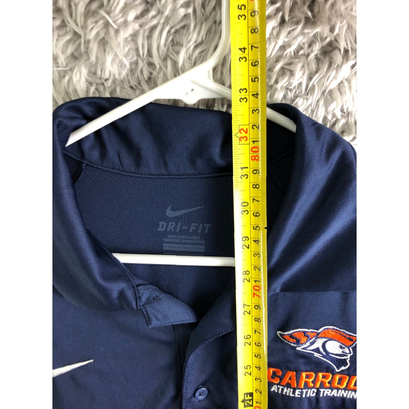 Nike Nike Polo XL Short Sleeve Blue Dri-Fit Nike Dri-Fit Polo Mens Regular Blue Logo) Size US XL / EU 56 / 4 - 6 Thumbnail