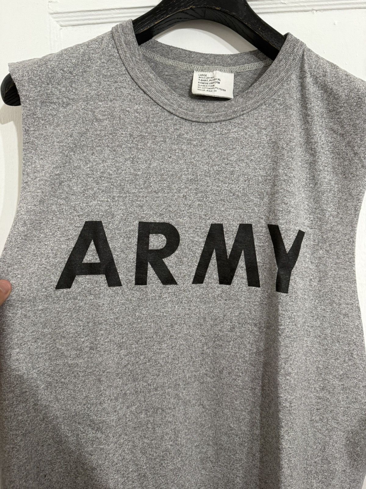 Vintage Vintage 80’s Army Cut Off Tank Size US L / EU 52-54 / 3 - 2 Thumbnail