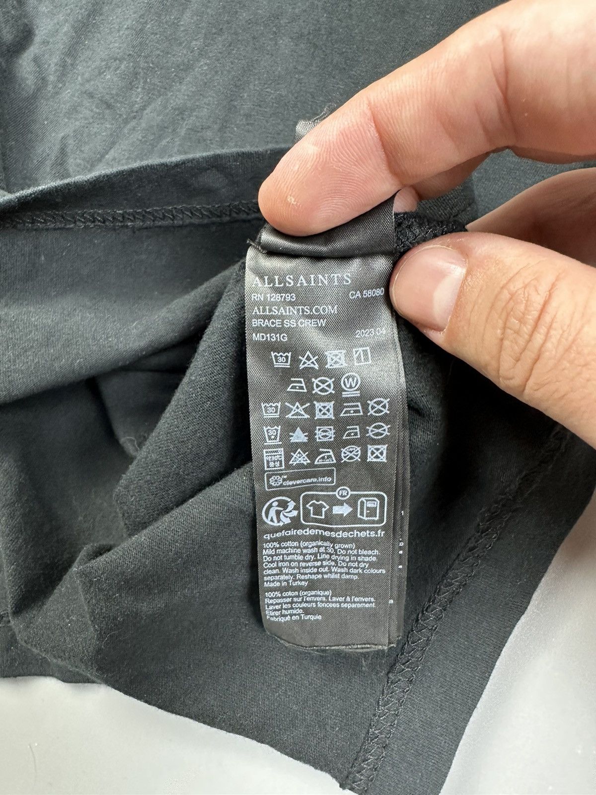 Allsaints Basic solid black tee AllSaints Medium Size M / US 6-8 / IT 42-44 - 4 Thumbnail
