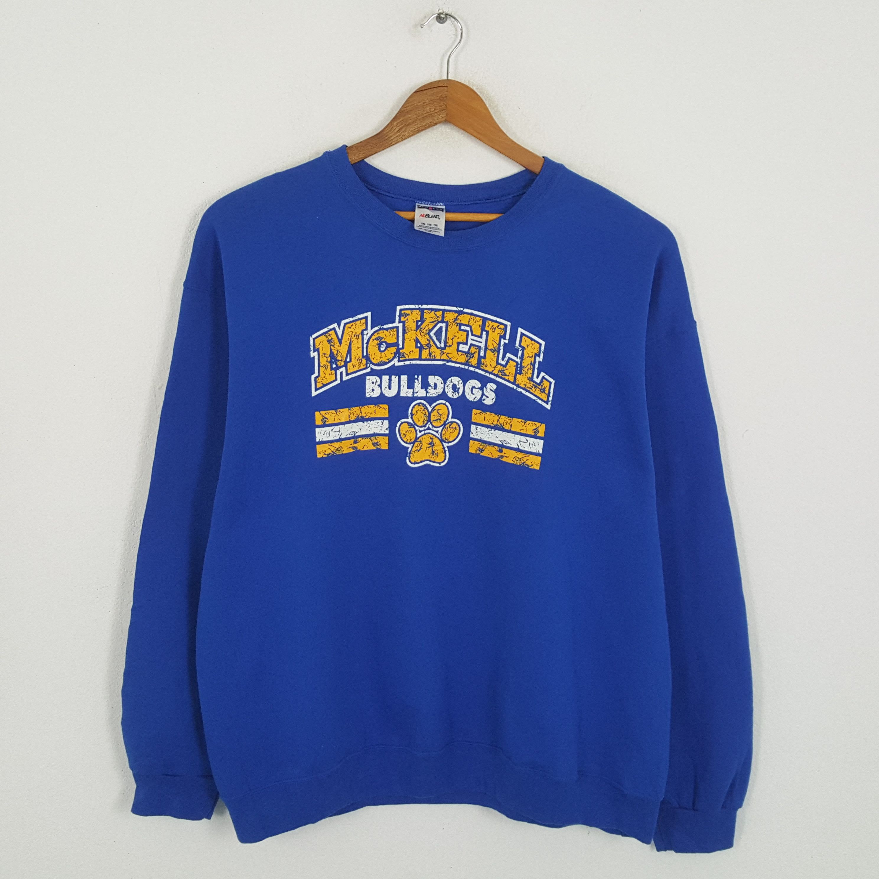 Vintage Vintage MCKELL BULLDOGS Students Sportswear Club Sweatshirt Size US XXL / EU 58 / 5 - 1 Thumbnail