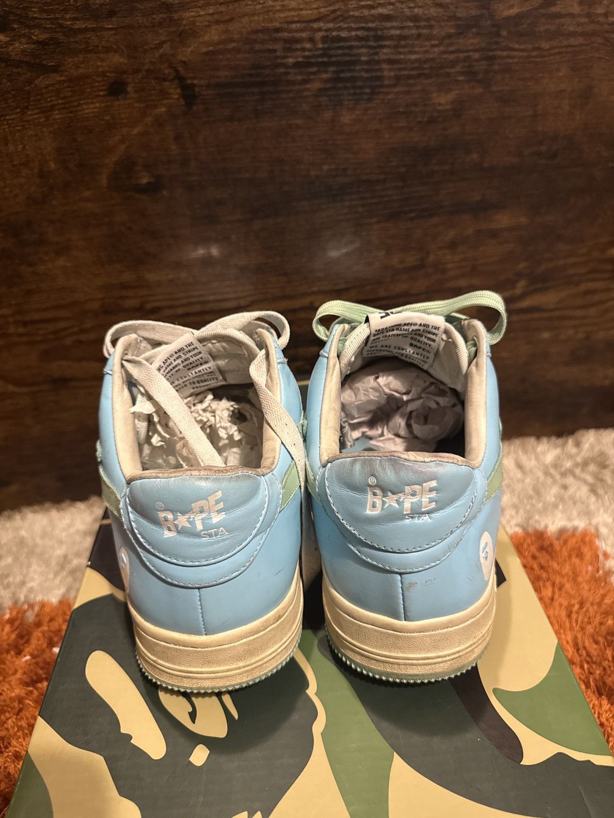 Bape Bape sta low m2 It blue Size US 9 / EU 42 - 4 Thumbnail
