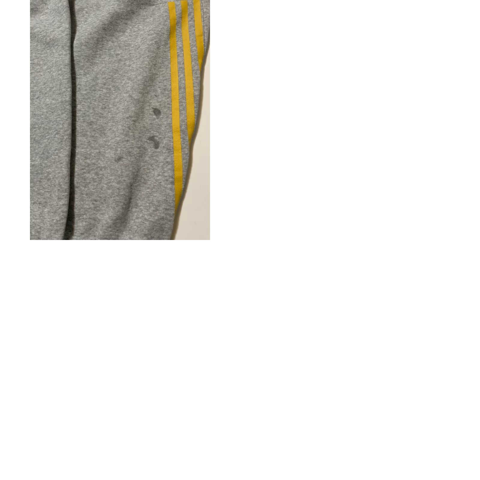 Adidas Adidas Neo Slim Heather Grey 3 Stripes Athletic Track Jogger Sweatpants Sz. L Men Pants Gray Activewear Size US 33 - 9 Thumbnail