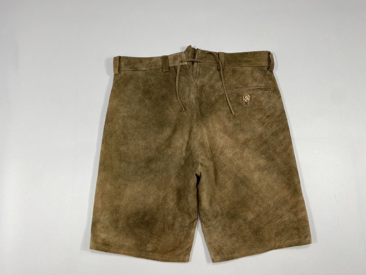Genuine Leather 🔥LASTDROP🔥 Leather Spieth Wensky Traditional Leather Shorts Size 31" - 19 Thumbnail