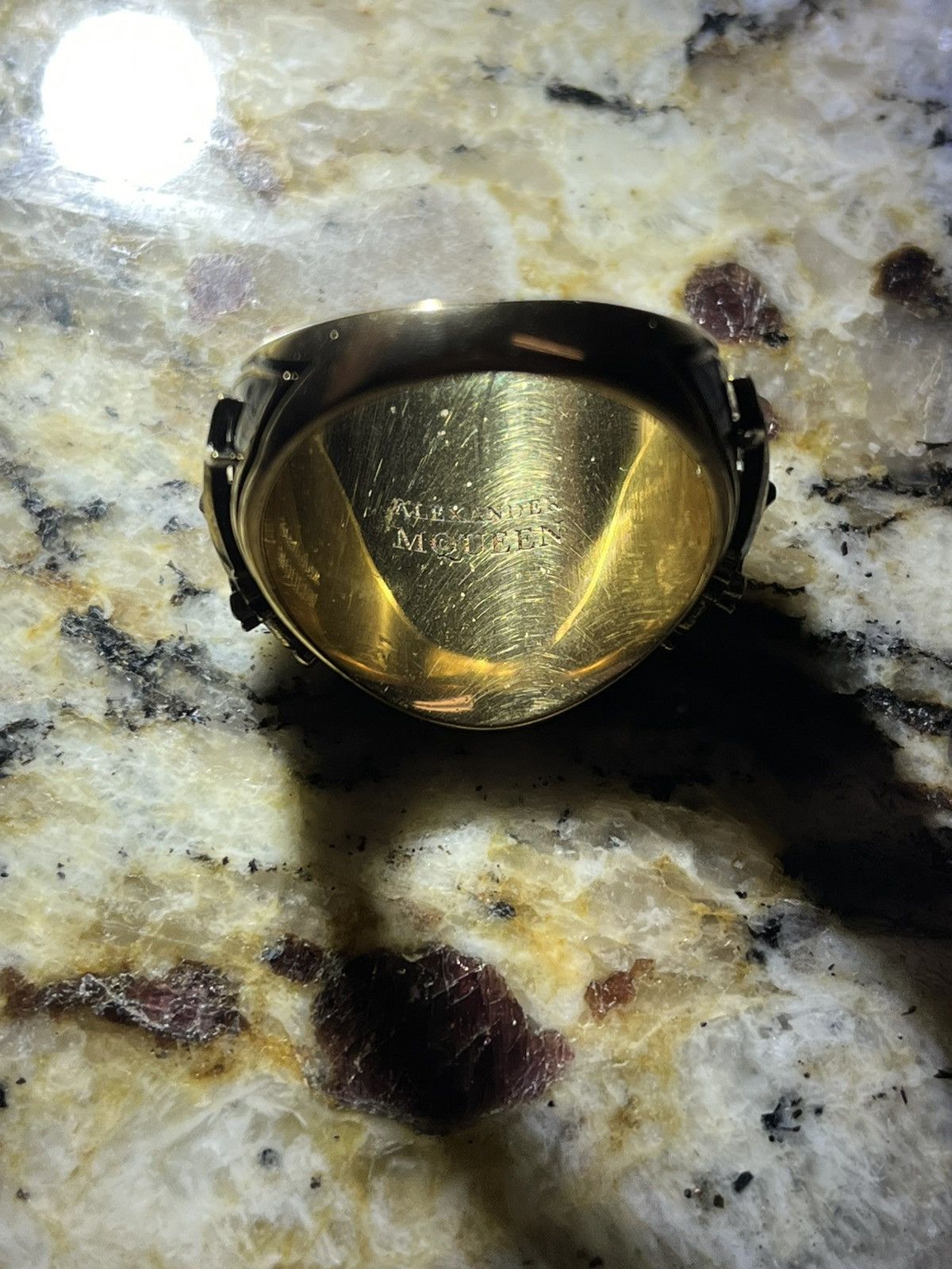 Alexander McQueen Alexander McQueen Skull Motif Ring EU21/US 10 Size ONE SIZE - 3 Thumbnail