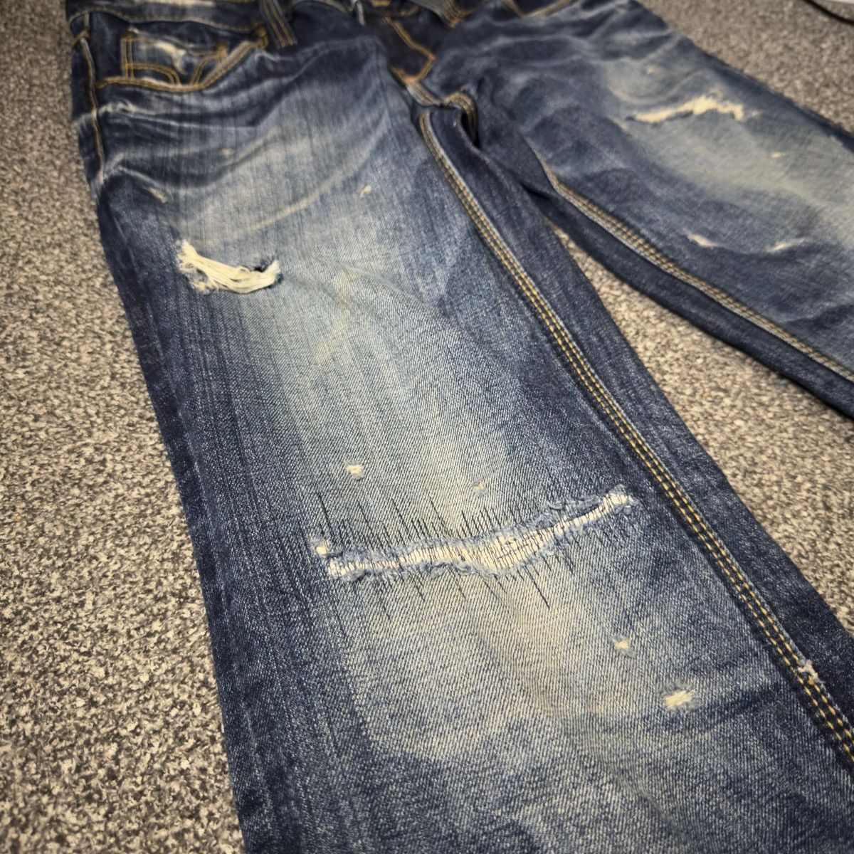 Beauty Beast 🔥 Flared Exotic Vintage Lolita Low Rise Jeans W31 Size 31" - 7 Thumbnail