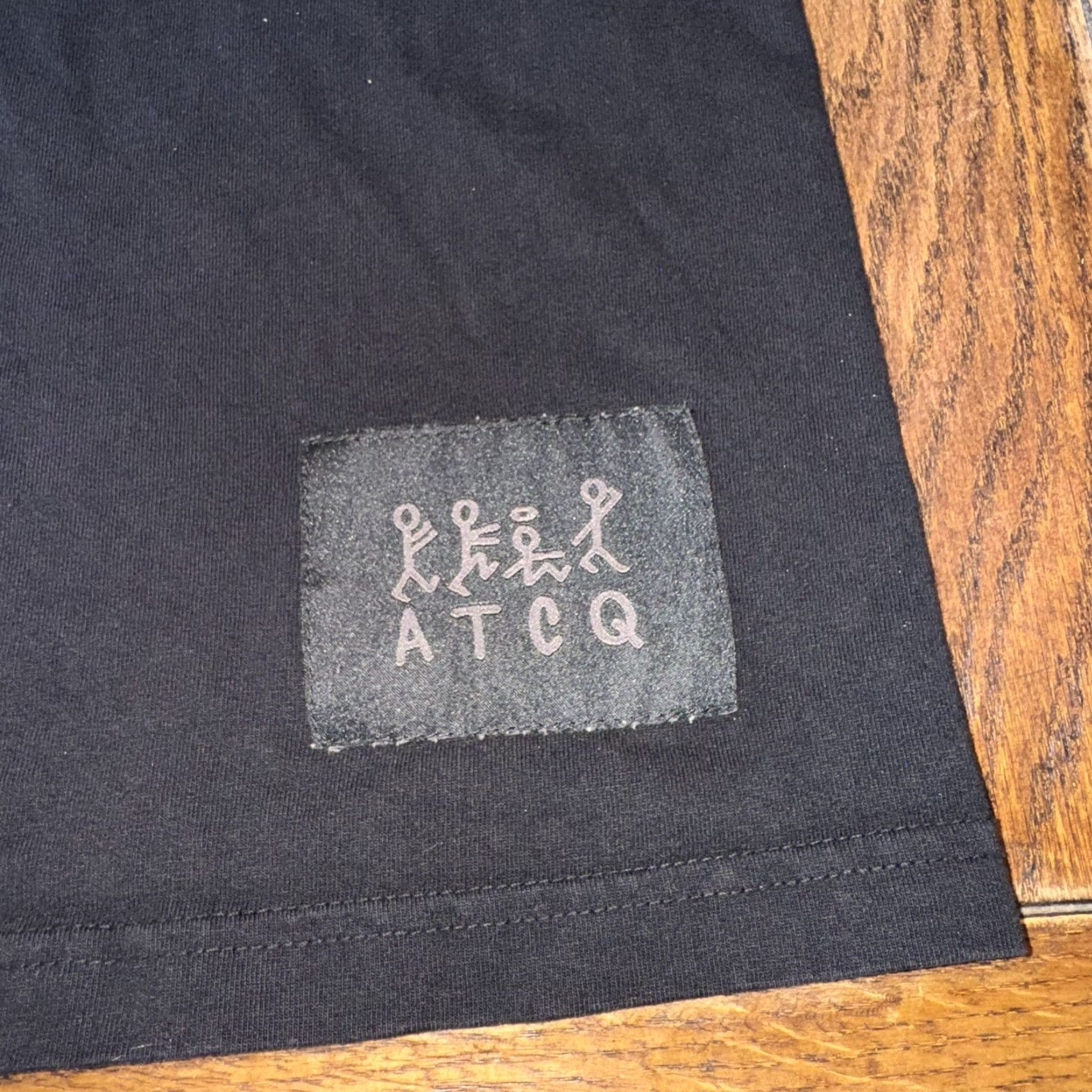 Quest A Tribe Called Quest ATCQ Hip Hop T Shirt Men’s Medium 90s Black Cotton Crew Neck Short Sleeve Solid Graphic Print Double-Sided Regular ATCQ Brand Men Size US M / EU 48-50 / 2 - 2 Thumbnail