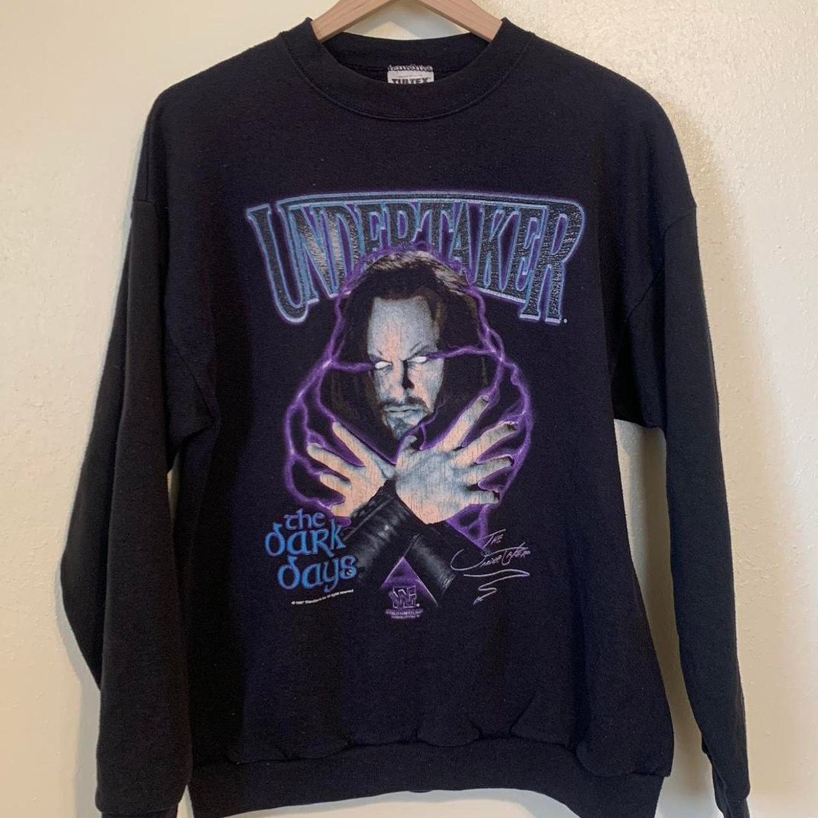 Tultex Vintage 90s Undertaker WWF crewneck Size US L / EU 52-54 / 3 - 2 Thumbnail