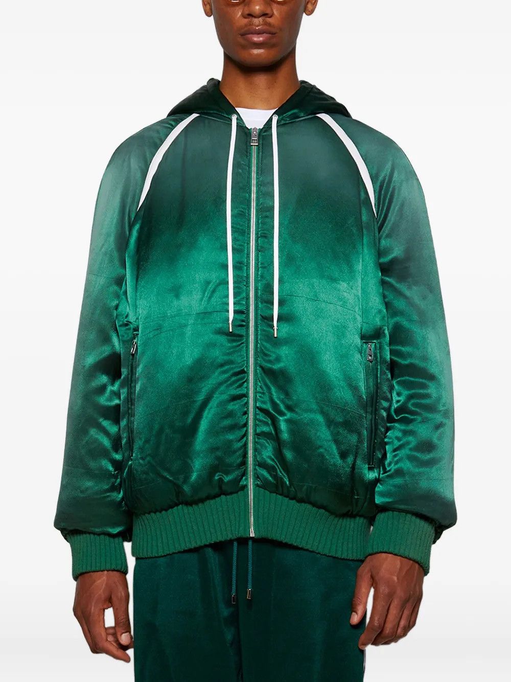 Loewe o1mle0226 Tracksuit Jacket in Green Size US L / EU 52-54 / 3 - 3 Thumbnail