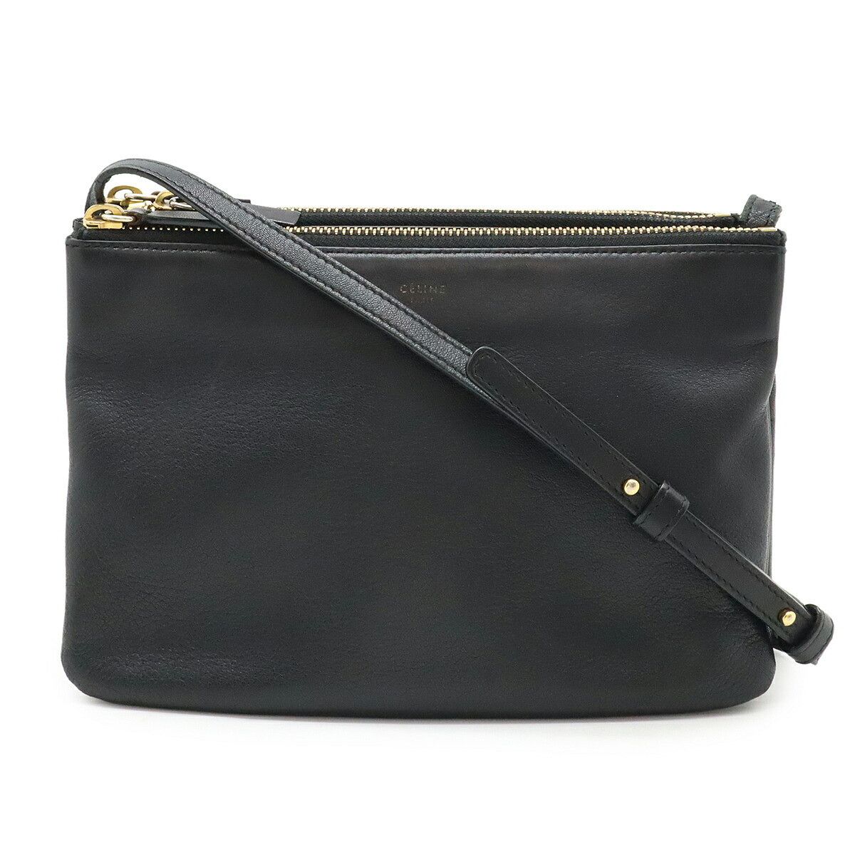 Celine Celine Celine Trio Calfskin 2way Shoulder Bag Leather Shoulder Bag 192033 DUTY FREE for USA Size ONE SIZE - 1 Thumbnail