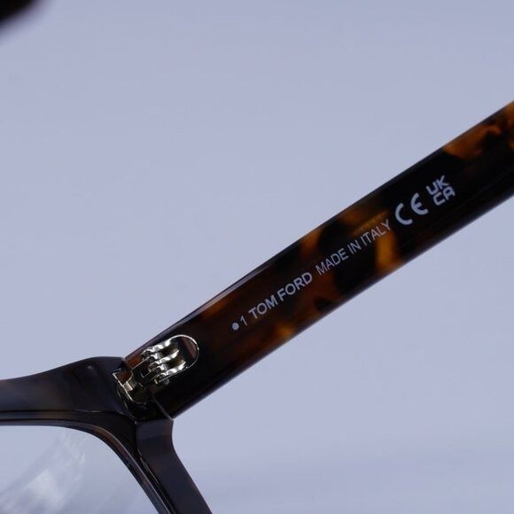 Tom Ford Tom Ford FT5966-B 052 Eyeglasses Dark Havana 55mm Rectangle Size ONE SIZE - 6 Thumbnail