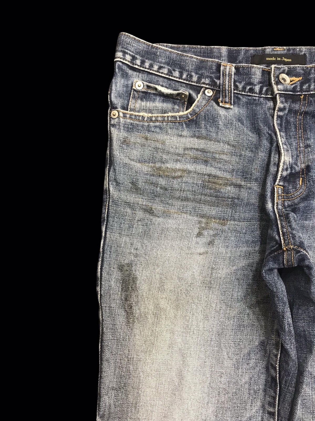 Japanese Brand 💥FLARE💥semanticdesign Japan Sick Flare Distrsed Denim F198 Size US 32 / EU 48 - 4 Thumbnail