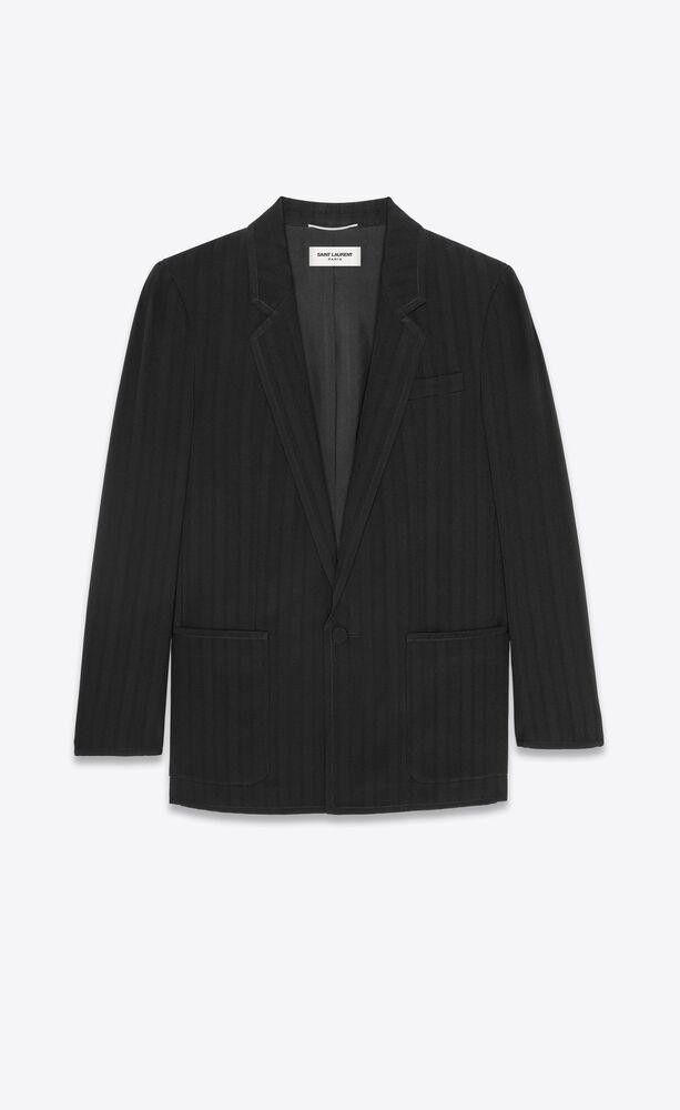 Saint Laurent Paris o1loc1c0225 Jacket in Black Size US M / EU 48-50 / 2 - 1 Preview