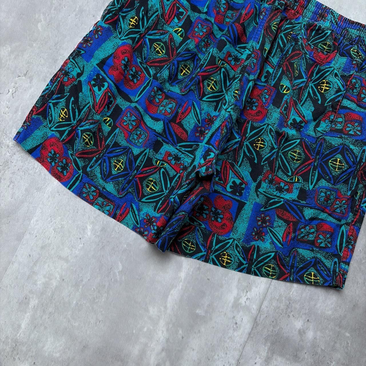 Vintage Key Elements Surf Grunge Aztec Baggy Board Shorts, Men's (Size 36) — image 4 of 6