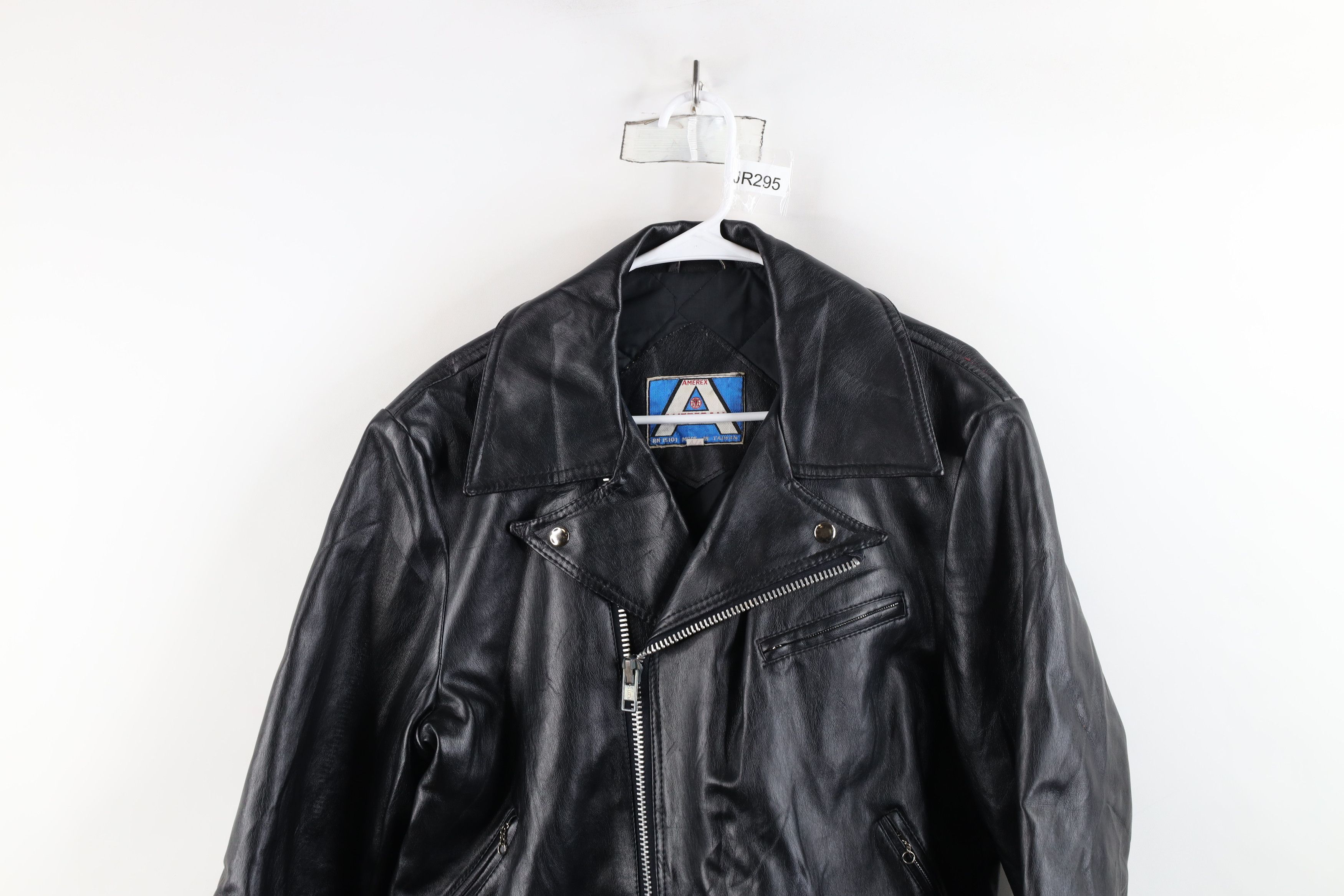 Vintage Vintage 70s 80s Streetwear Chain Zip Motorcycle Jacket Size US XL / EU 56 / 4 - 2 Thumbnail