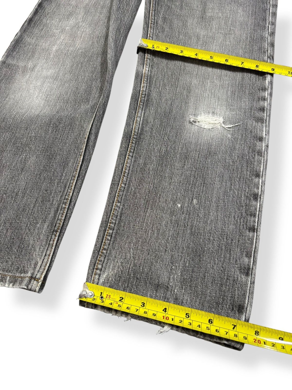 Japanese Brand Vintage Japanese Brand Junmen Black Faded Distressed Jeans Size US 30 / EU 46 - 14 Thumbnail