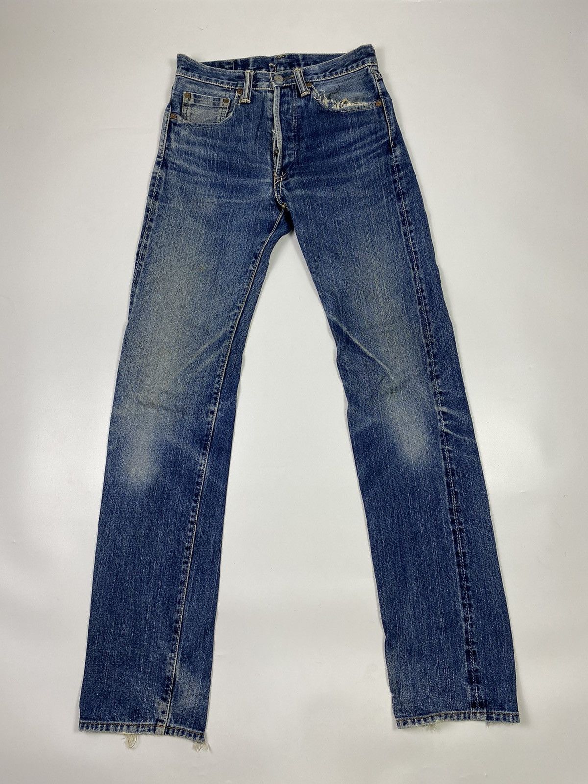 Eternal × Jean × Toyo Enterprises size 28x34 vintage 90s eternal selvedge japan distress jeans Size US 28 / EU 44 - 2 Thumbnail
