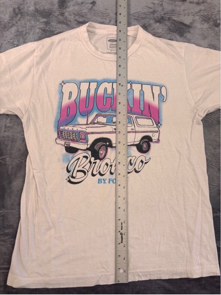 Ford Men's Ford Bronco Graphic T-shirt Size S White Size US S / EU 44-46 / 1 - 5 Thumbnail