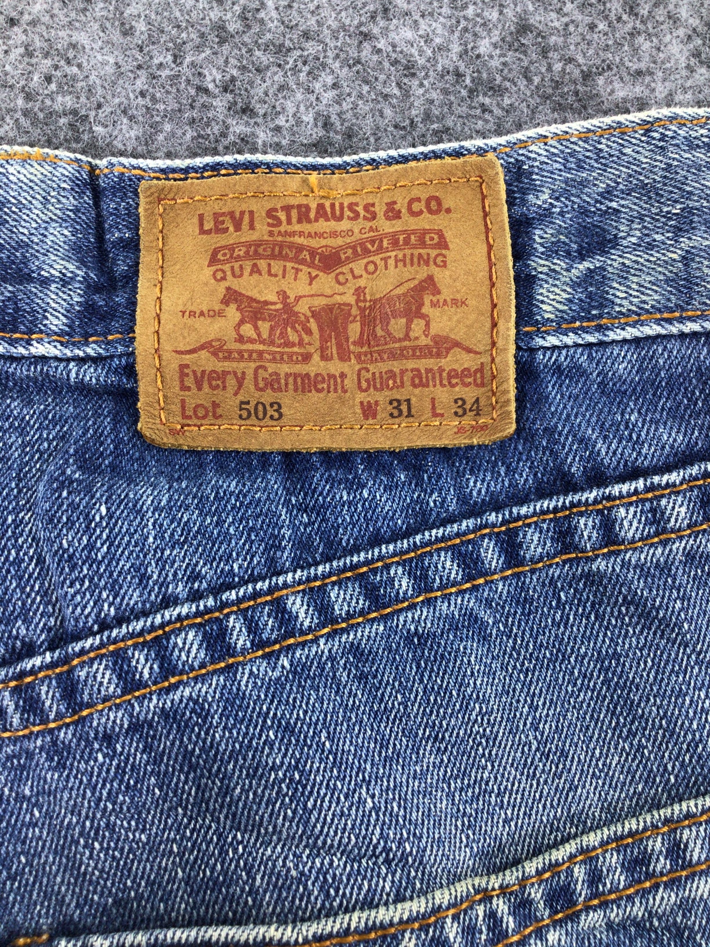 Levi's Vintage Levis 503 Jeans Faded Blue Denim KJ020 Size US 31 - 5 Thumbnail