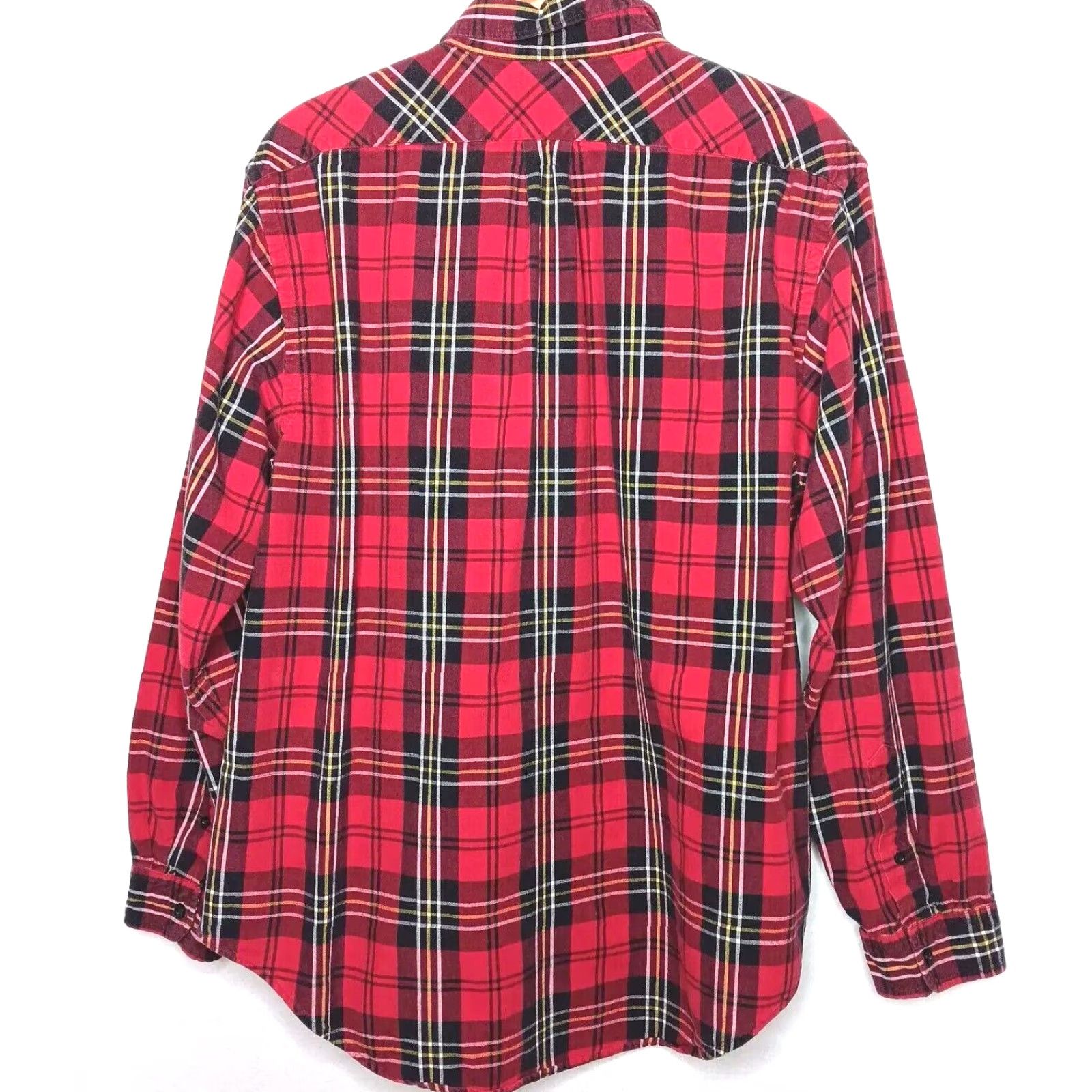 Polo Ralph Lauren VINTAGE Polo Ralph Lauren Shirt Large Red Plaid Button-Up Cotton Preppy Casual Mens Size US L / EU 52-54 / 3 - 2 Thumbnail