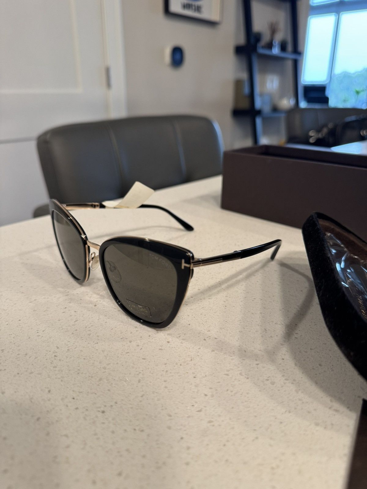 Tom Ford Tom Ford Simona 57MM Cat Eye Sunglasses Size ONE SIZE - 9 Thumbnail