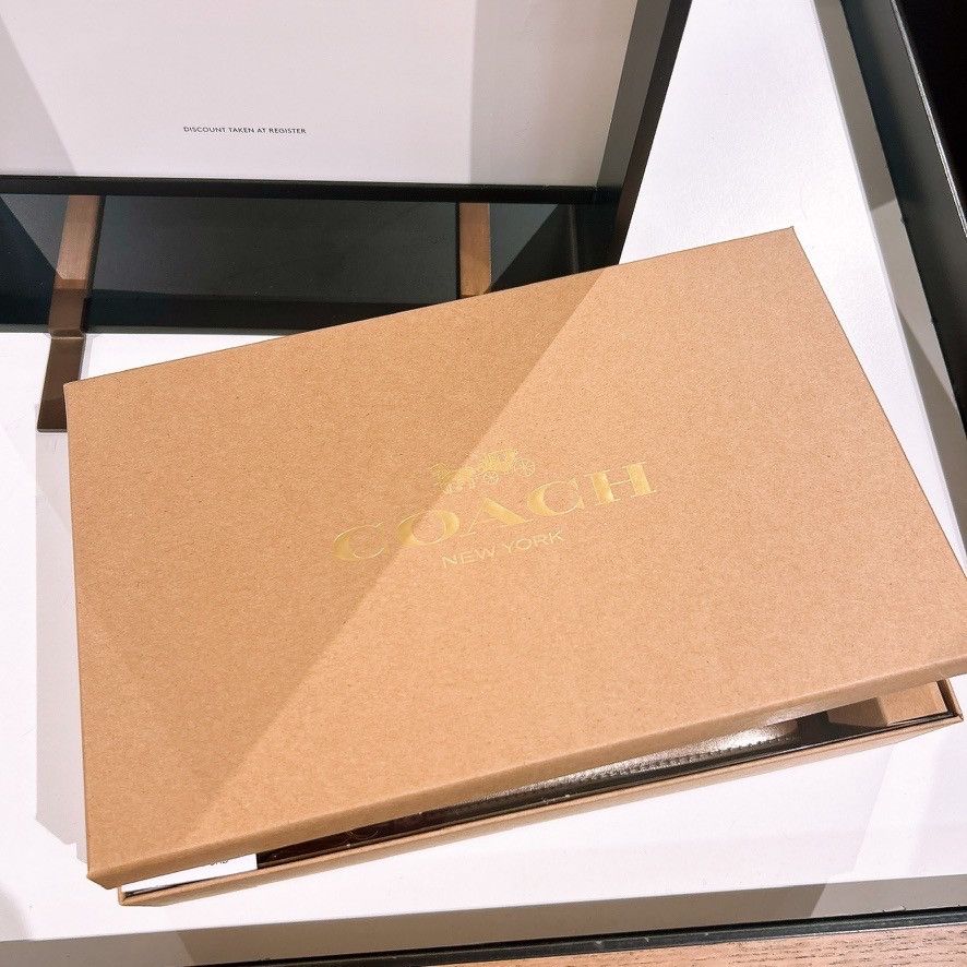 Coach Boxed Long Zip Around Wallet In Signature Canvas CX178 Size ONE SIZE - 4 Thumbnail