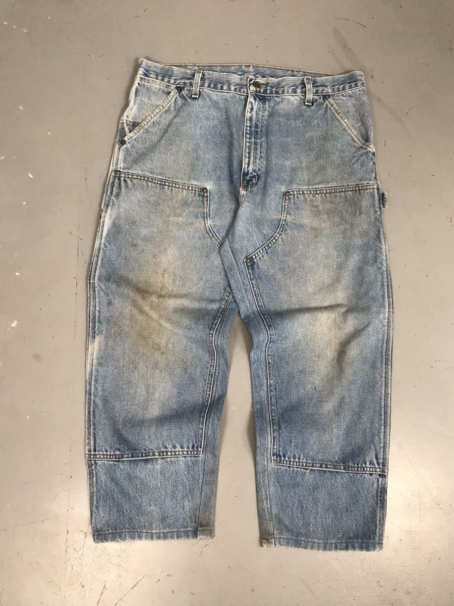 Carhartt × Vintage Carhartt double knee B73 DST Denim Size US 37 - 1 Thumbnail