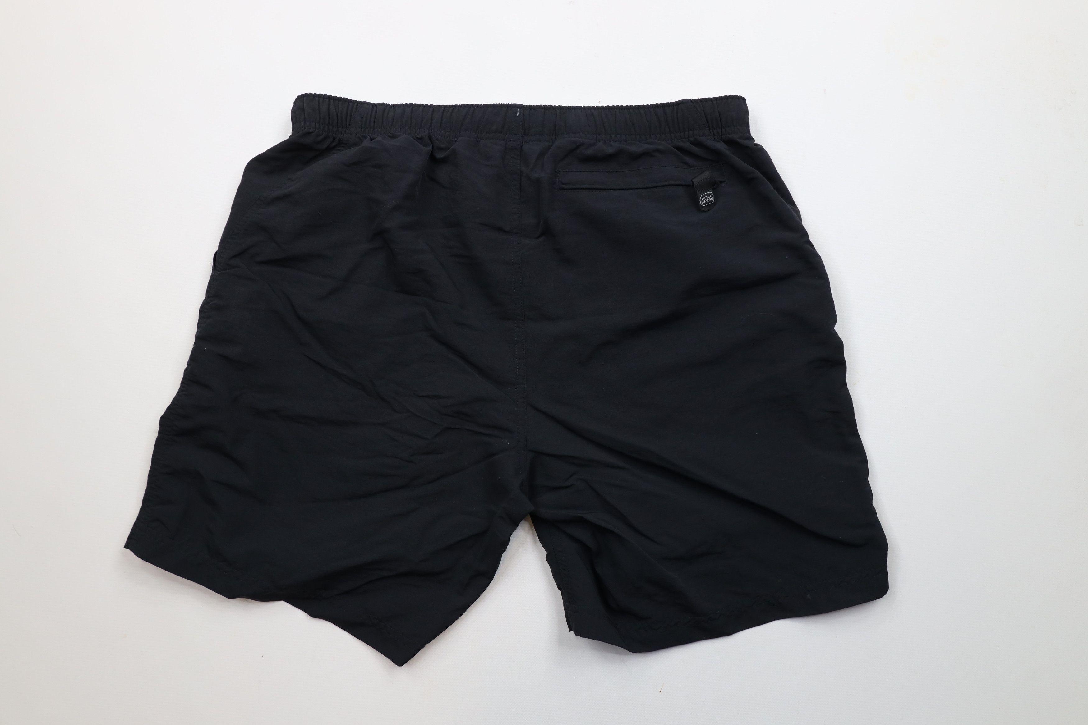 Ralph Lauren × Vintage Vintage 90s Polo Sport Ralph Lauren Above Knee Shorts Black Size US 34 / EU 50 - 9 Thumbnail