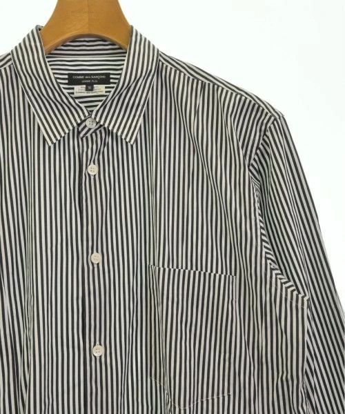 Comme des Garcons Homme Plus Shirt Stripes Cotton Long Sleeve Button Up Navy x White Size US M / EU 48-50 / 2 - 4 Thumbnail