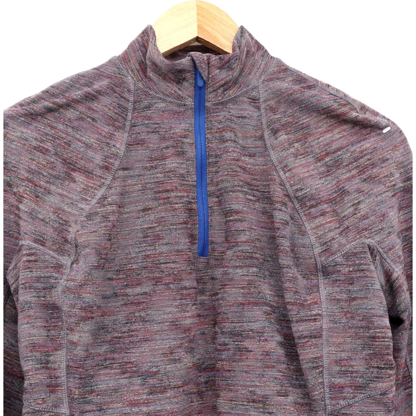 Lululemon Lululemon Its Rulu Run Half Zip Data Rush Jacquard Anchor Symphony Blue Sz 10 Size L / US 10 / IT 46 - 3 Thumbnail