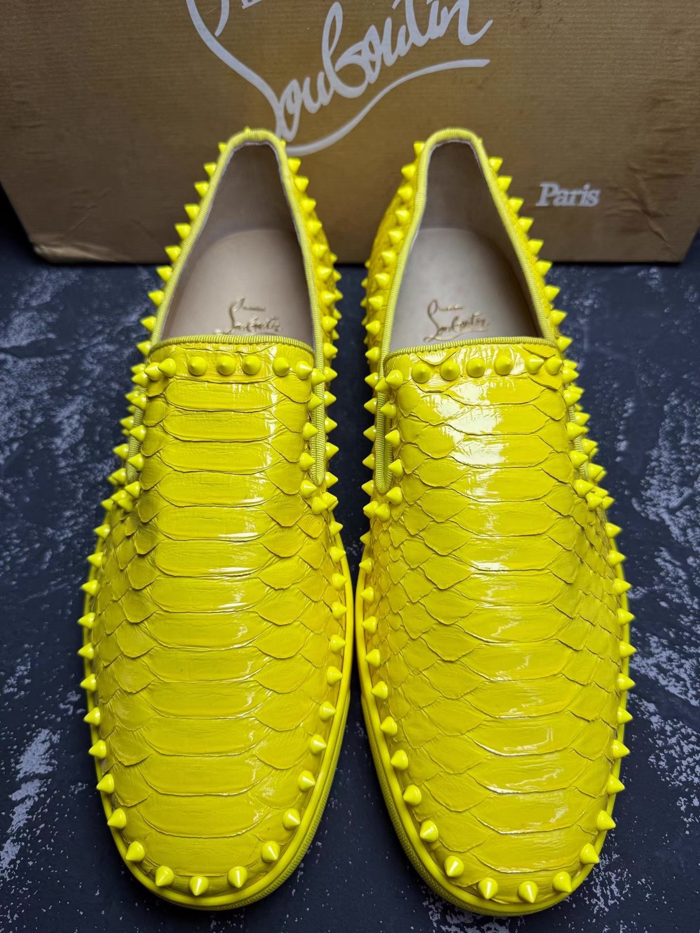 Christian Louboutin Christian Louboutin Trim Studded Red Sole Sneakers Q10 Size US 10.5 / EU 43-44 - 2 Thumbnail