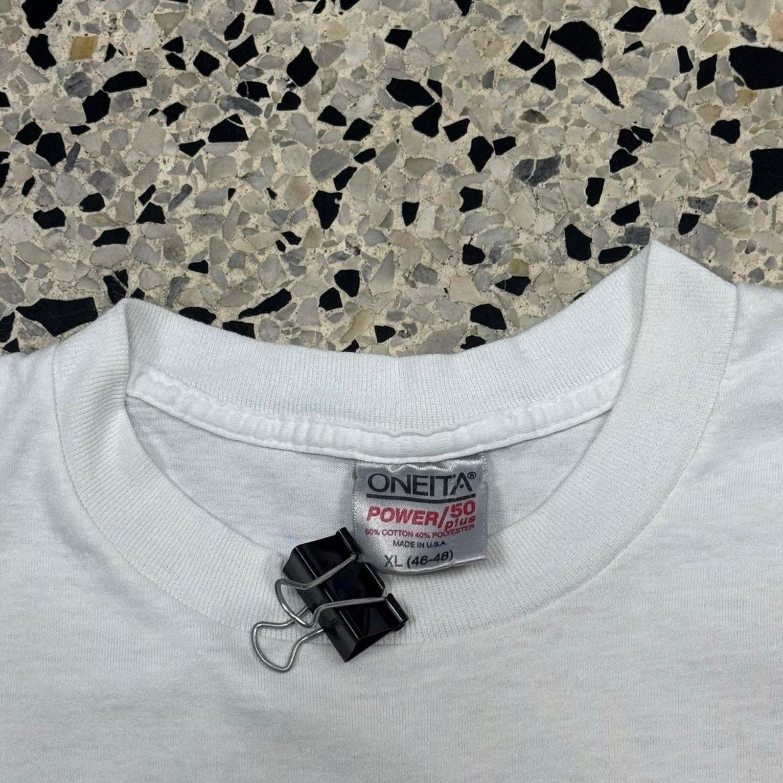 Fruit Of The Loom × Vintage VINTAGE 90S SINGLE STITCH OUR GOD IS AN AWESOME GOD TEE: Size US XL / EU 56 / 4 - 4 Thumbnail
