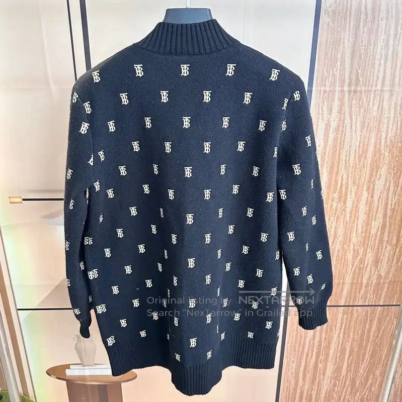 Burberry Burberry Black Wool Cardigan for Women. Size M / US 6-8 / IT 42-44 - 2 Thumbnail
