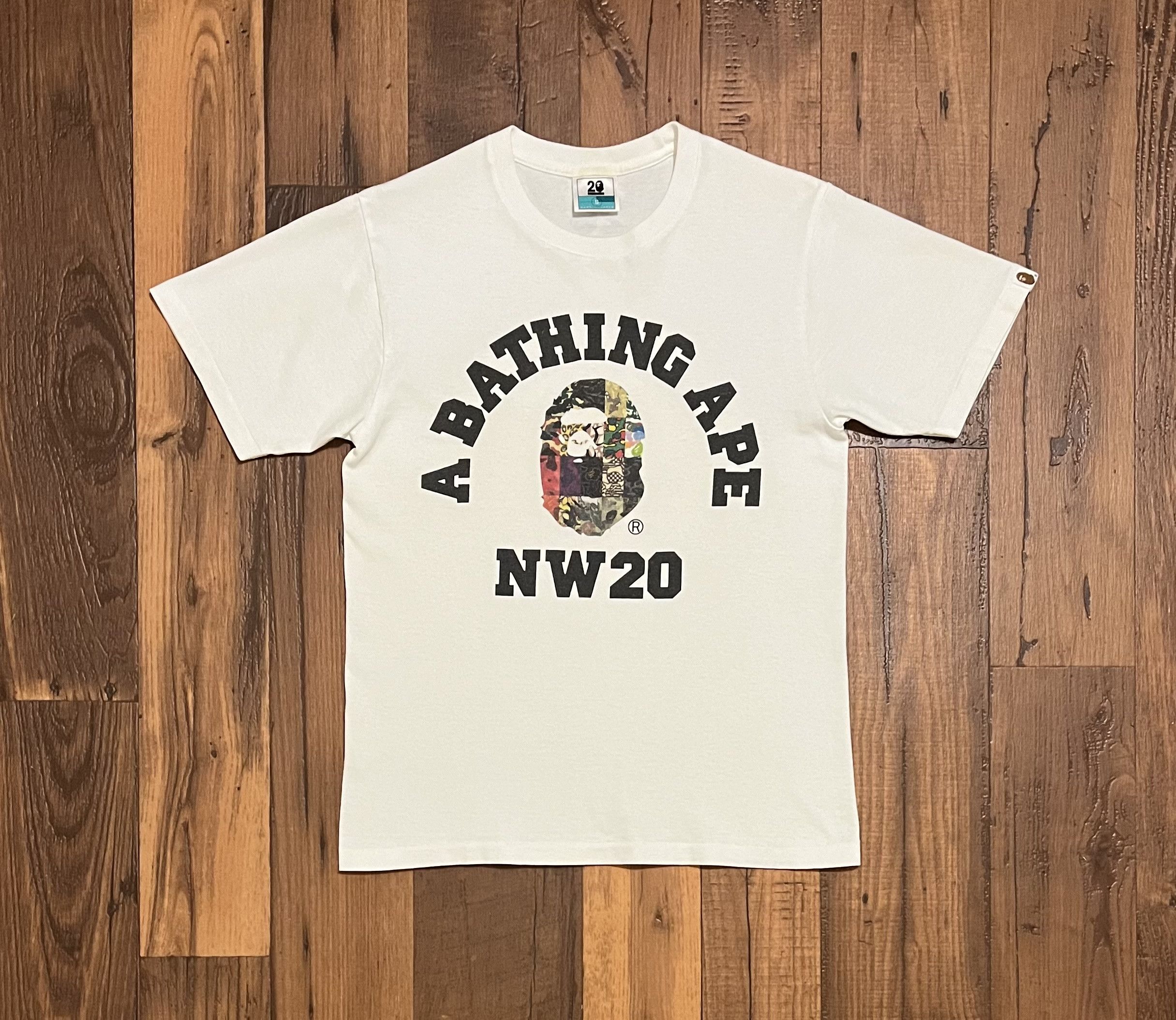 Bape Bape camo anniversary tee shirt Size US S / EU 44-46 / 1 - 1 Thumbnail