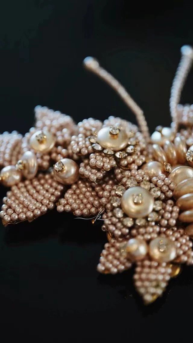 Other Stanley Haglar 80s Pearl Rhinestone Butterfly Brooch Size ONE SIZE - 9 Thumbnail