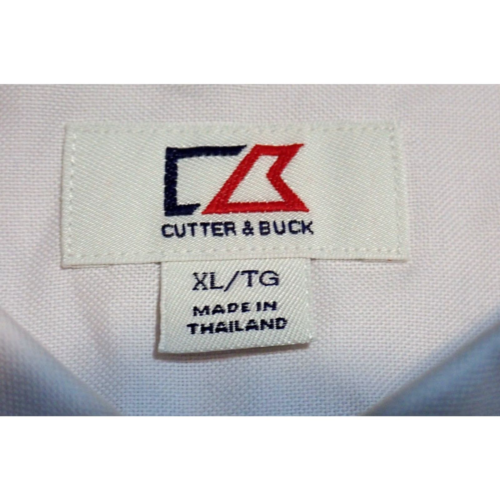 Cutter & Buck Cutter & Buck NWT Mens XL Nailshead Dress Shirt XL 52 White Cotton Blend Embroidered Button Chest Pocket Embroidered Lightweight Easy Care Size US XL / EU 56 / 4 - 2 Thumbnail