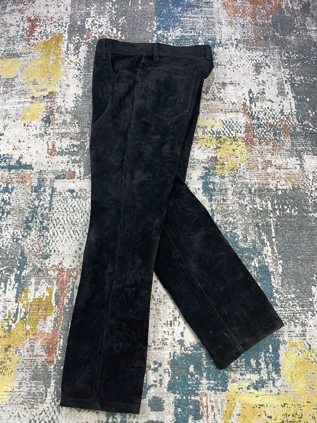 Blue Blue Japan Blue Way Company Black Suede Pants Size US 30 / EU 46 - 3 Thumbnail