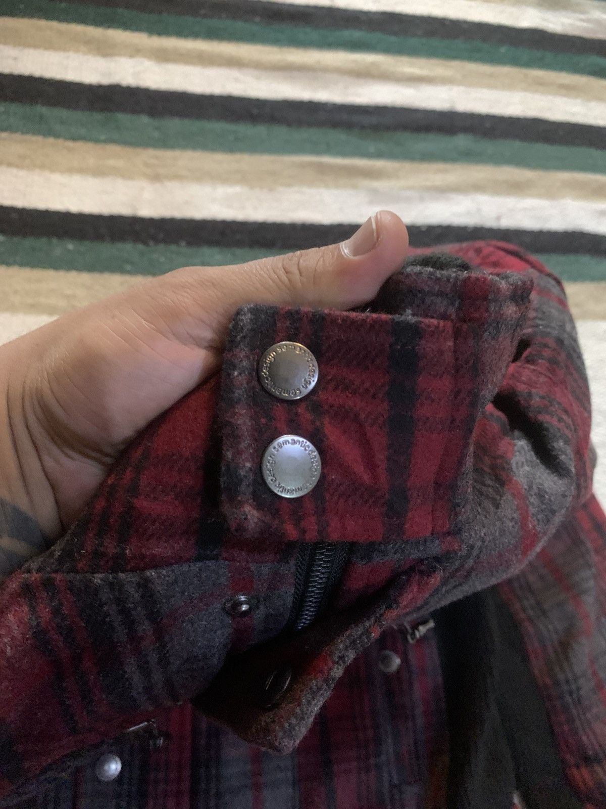 semanticdesign Semantic Fur Jacket Plaid Tartan LGB Style Japanese Size US L / EU 52-54 / 3 - 7 Thumbnail