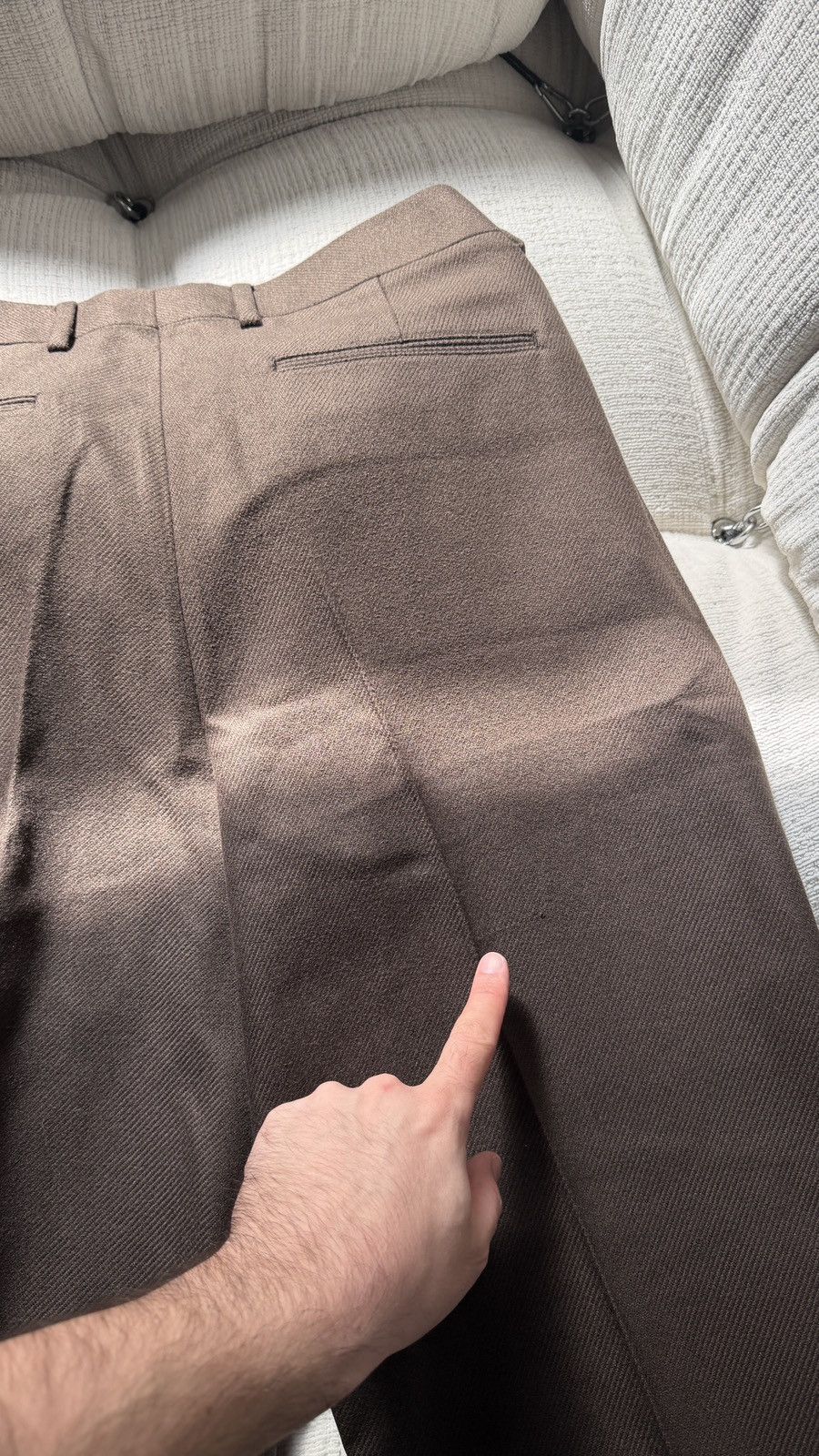 Loro Piana Loro Piana Buxton 100% Silk Heavyweight Trousers 48/M Size US 32 / EU 48 - 7 Thumbnail