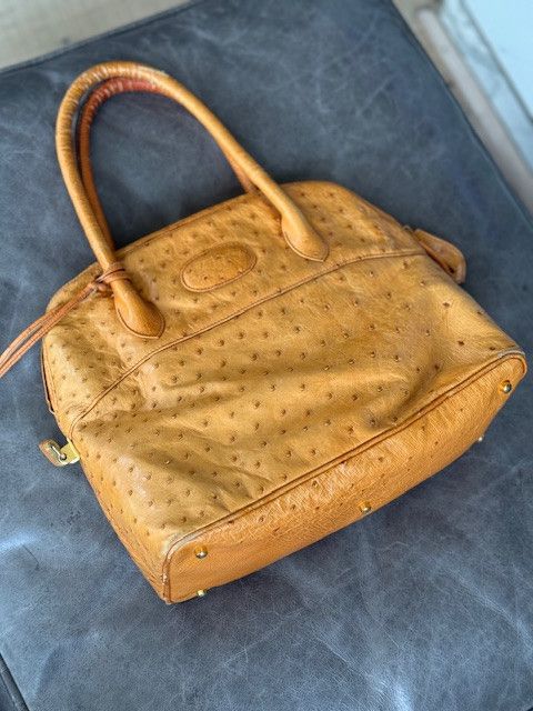 Bianchi & Nardi Ostrich Leather Handbag – Made in Italy