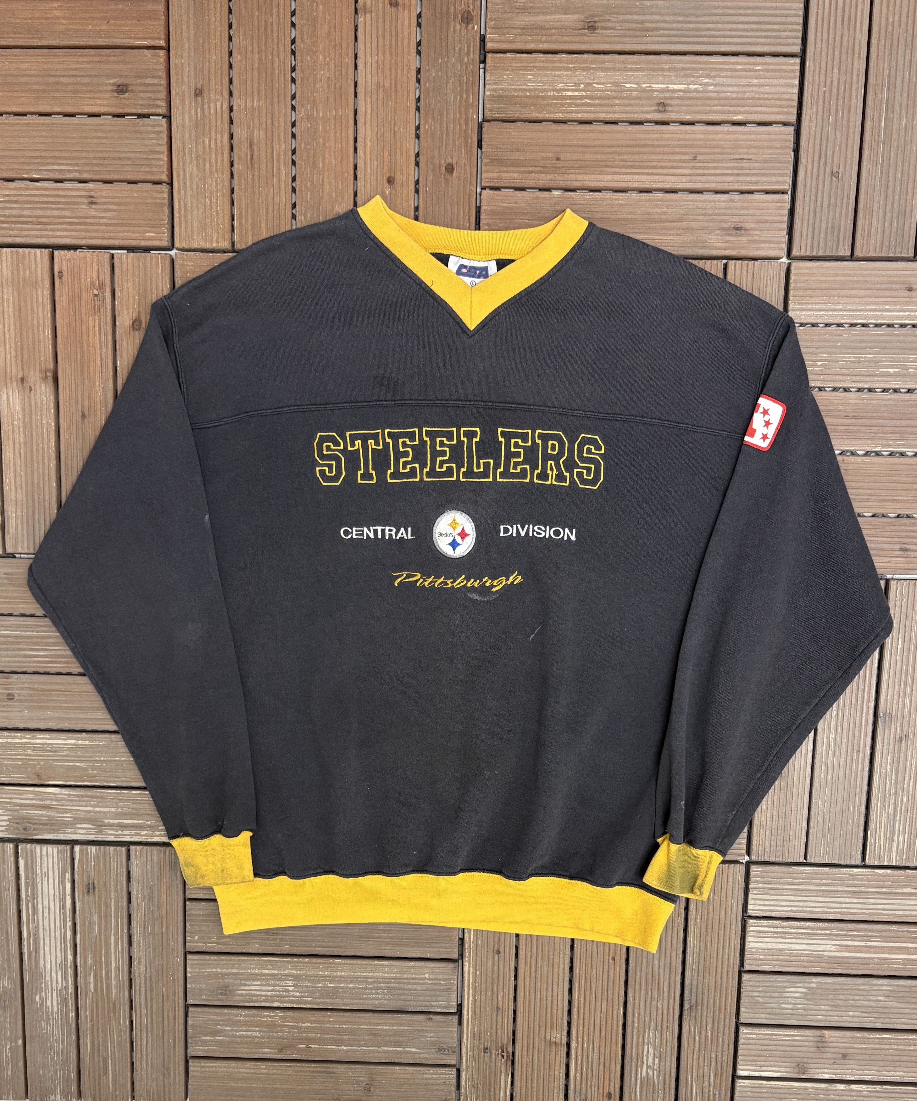 Vintage Pittsburgh Steelers Vintage Black Crewneck Sweater Size US L / EU 52-54 / 3 - 1 Thumbnail