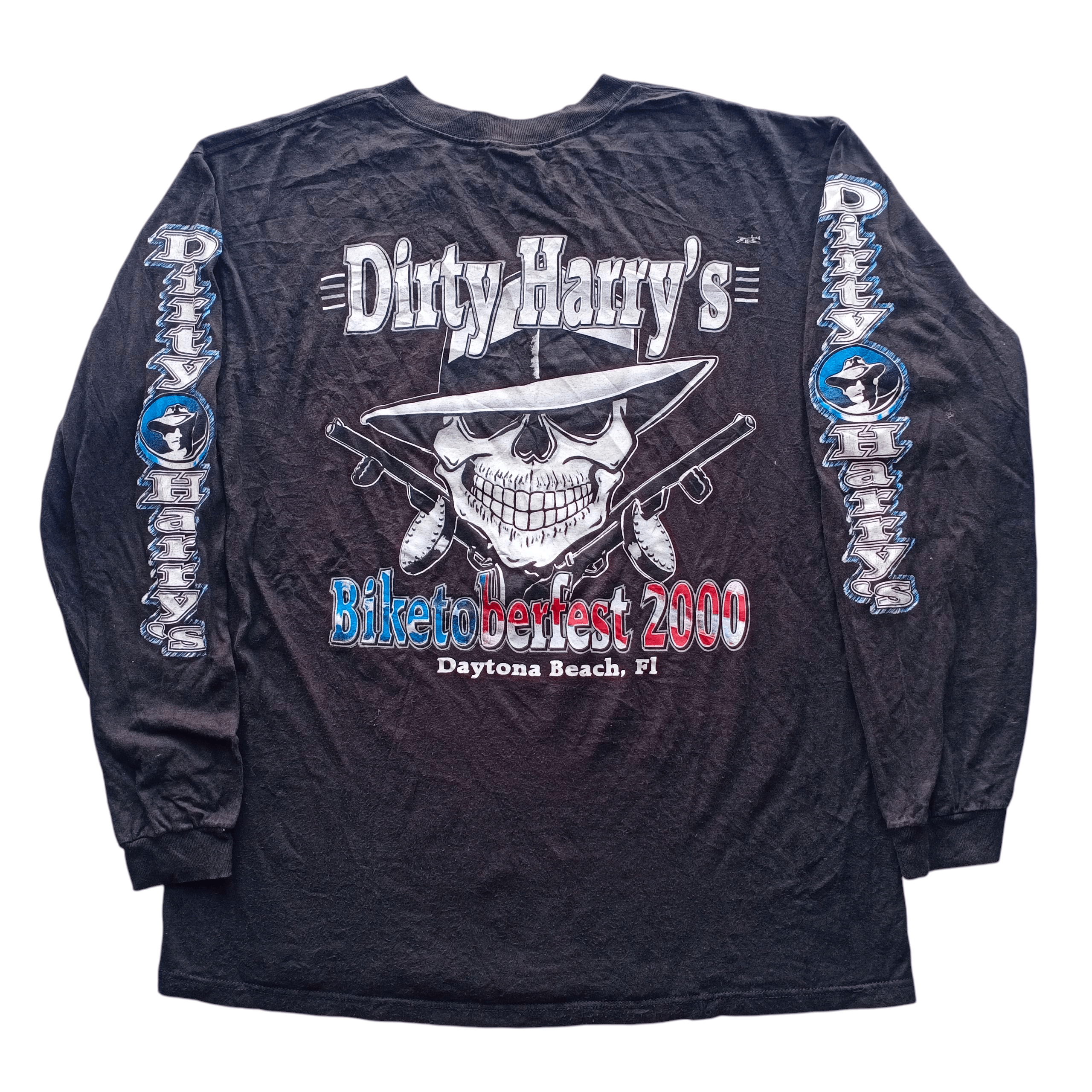 Harley Davidson Vintage 2000 Y2K Bike Week Fest Daytona Dirty Harrys Fest XL Size US XL / EU 56 / 4 - 1 Thumbnail