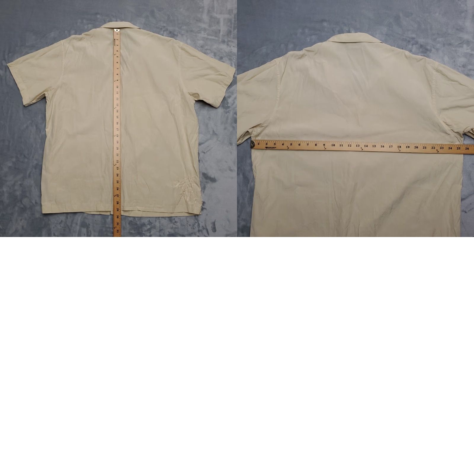 Vintage VINTAGE Greg Norman Camp Shirt Men XL Yellow Beige Embroidered Floral Silk Retro Size US XL / EU 56 / 4 - 8 Thumbnail