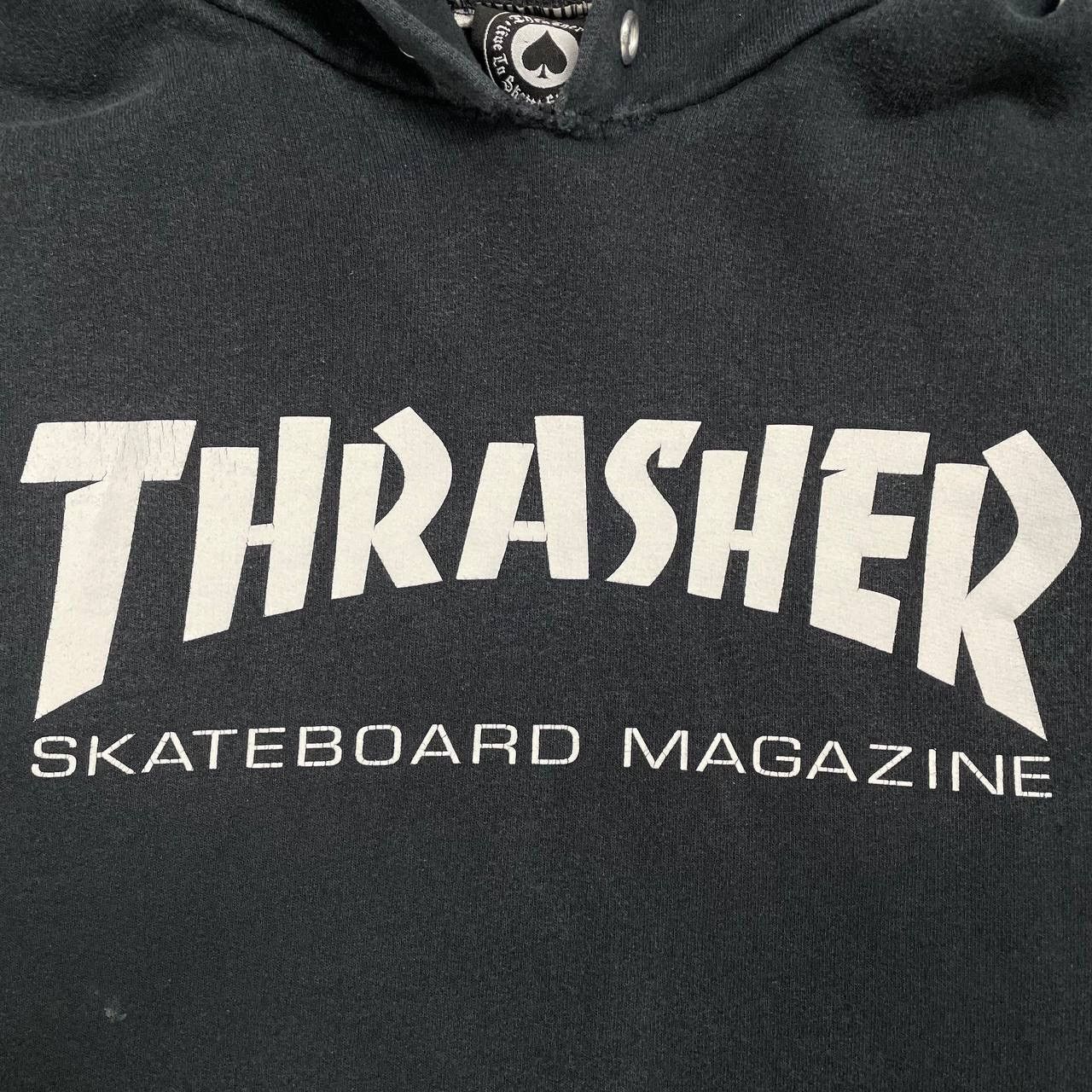 Thrasher × Vintage Vintage Thrasher Skateboard Magazine Distressed Hoodie Faded Size US M / EU 48-50 / 2 - 3 Thumbnail