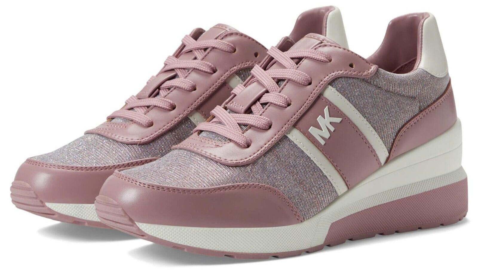 Womens Michael Kors Mabel Trainer Soft Glitter 7.5 M NEW